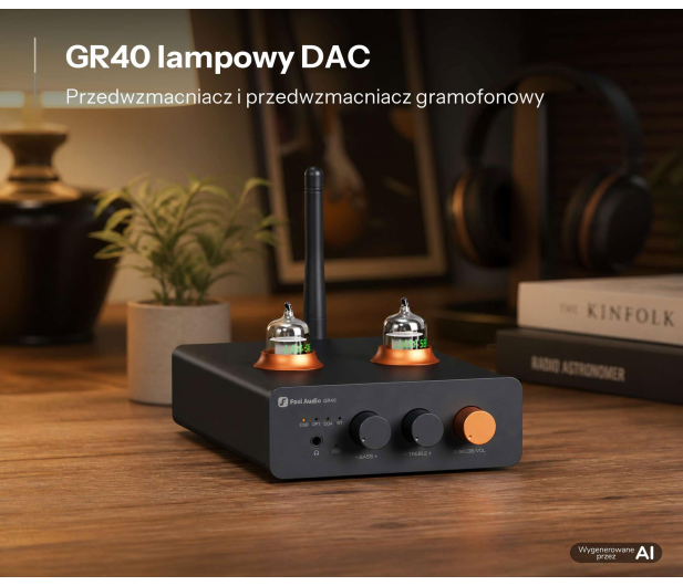 Fosi Audio Fosi Audio GR40 - Lampowy DAC ze wzmacniacze słuchakowym, pr - 1583292 - zdjęcie 3